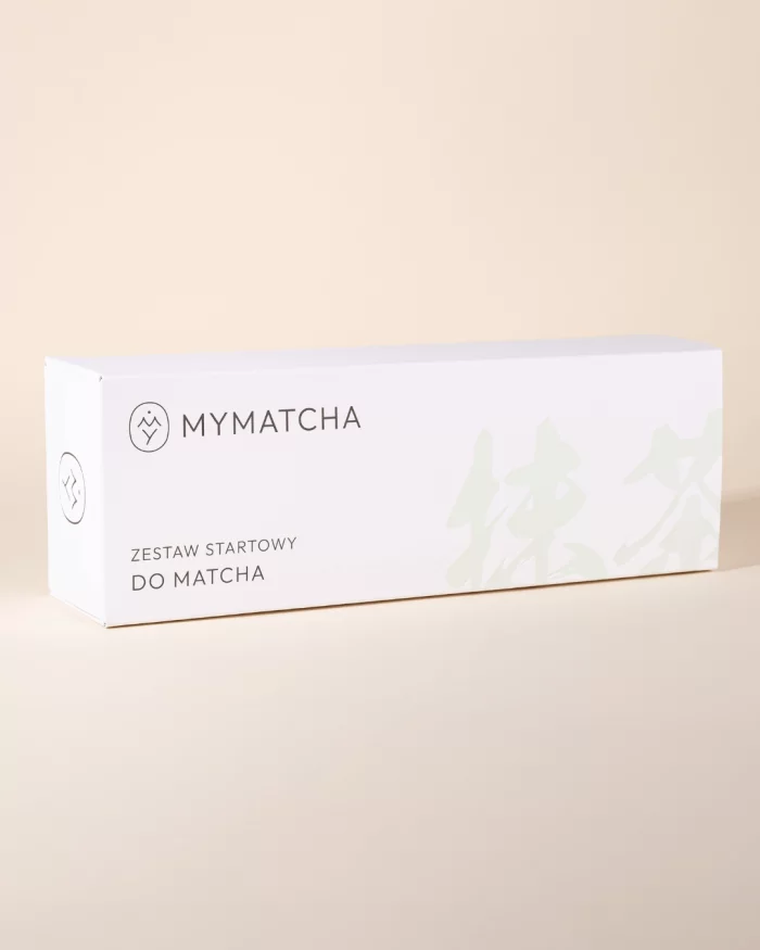 Zestaw startowy - matcha premium i czarna podstawka
